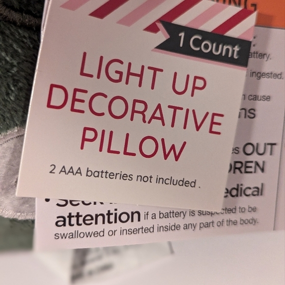 Target Bullseye Playground Christmas Tree Light Up Pillow Holiday Throw Pillow - Picture 5 of 7